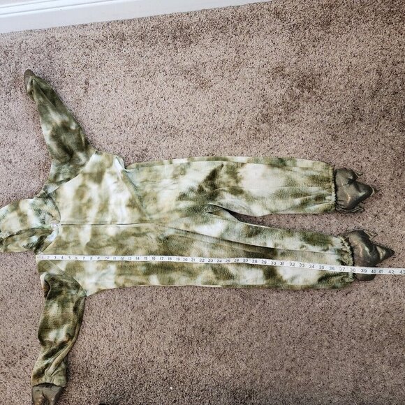 Dinosaur Spiked Long Tail Spotted Green One Piece Halloween Costume Boys S/6 - Picture 10 of 12